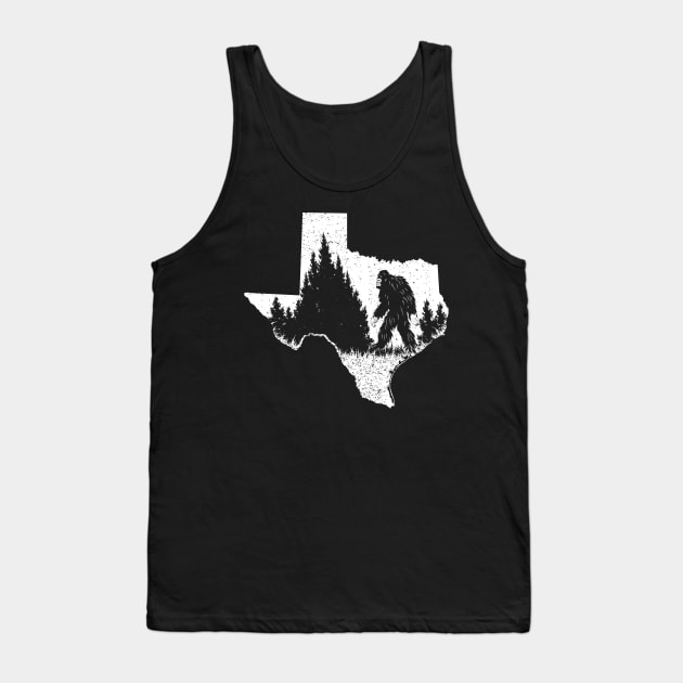 Texas Bigfoot Tank Top by Tesszero